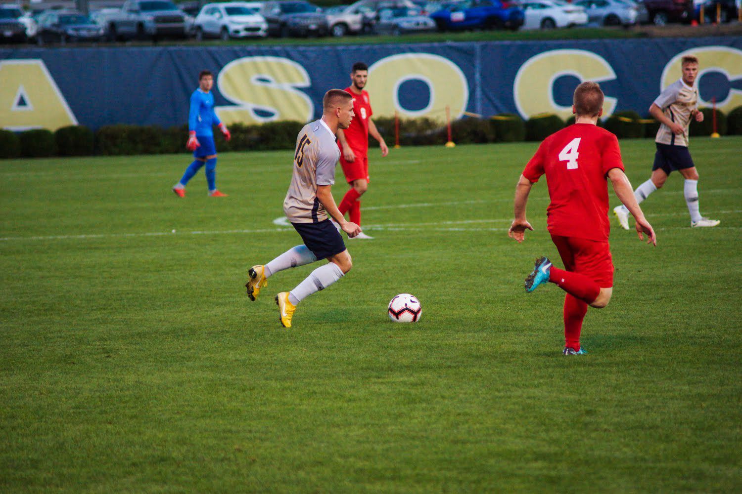 Joey Piatczyc during WVU's win over St. Francis
